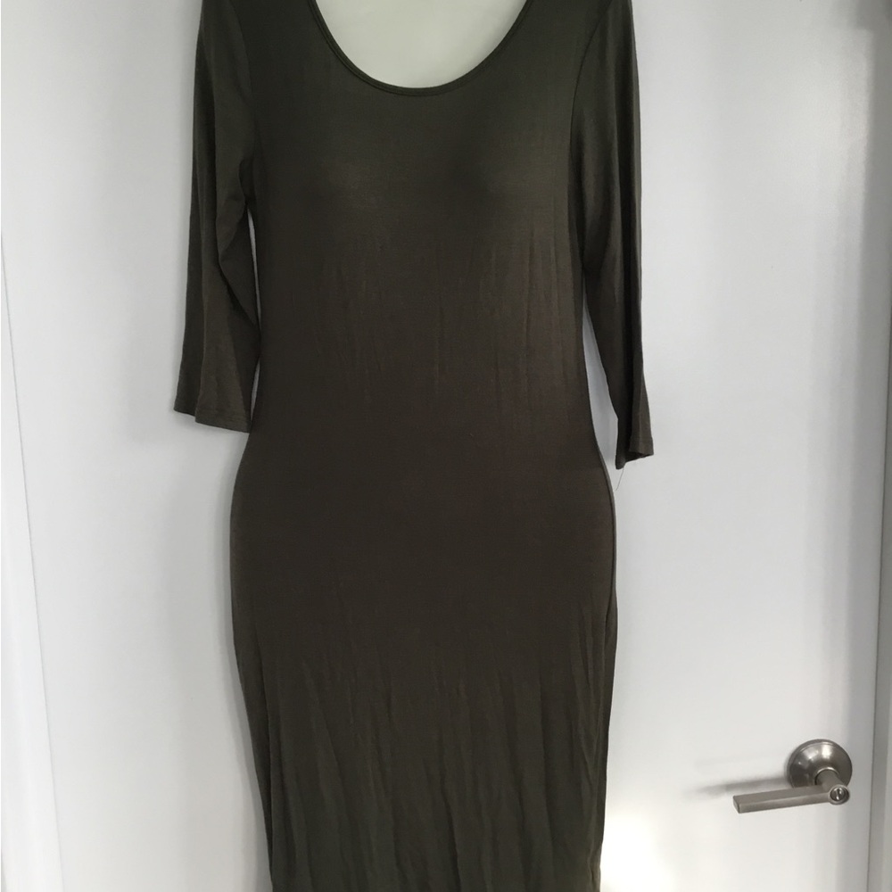 Olive Green Women's Dress
